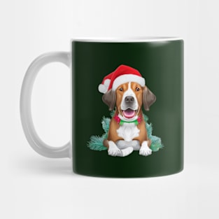 Funny santa dog Mug